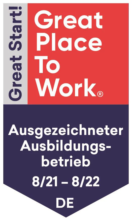 Great Place To Work - Ausgezeichneter Ausbildungsbetrieb 21/22